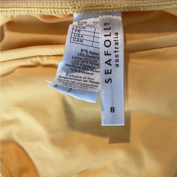 Seafolly Nylon Bikini‎ Orange Bottoms - Picture 4 of 7